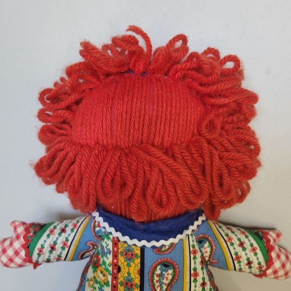 1920s Raggedy Anne Antique Handmade Doll Plush - Picture 12 of 13
